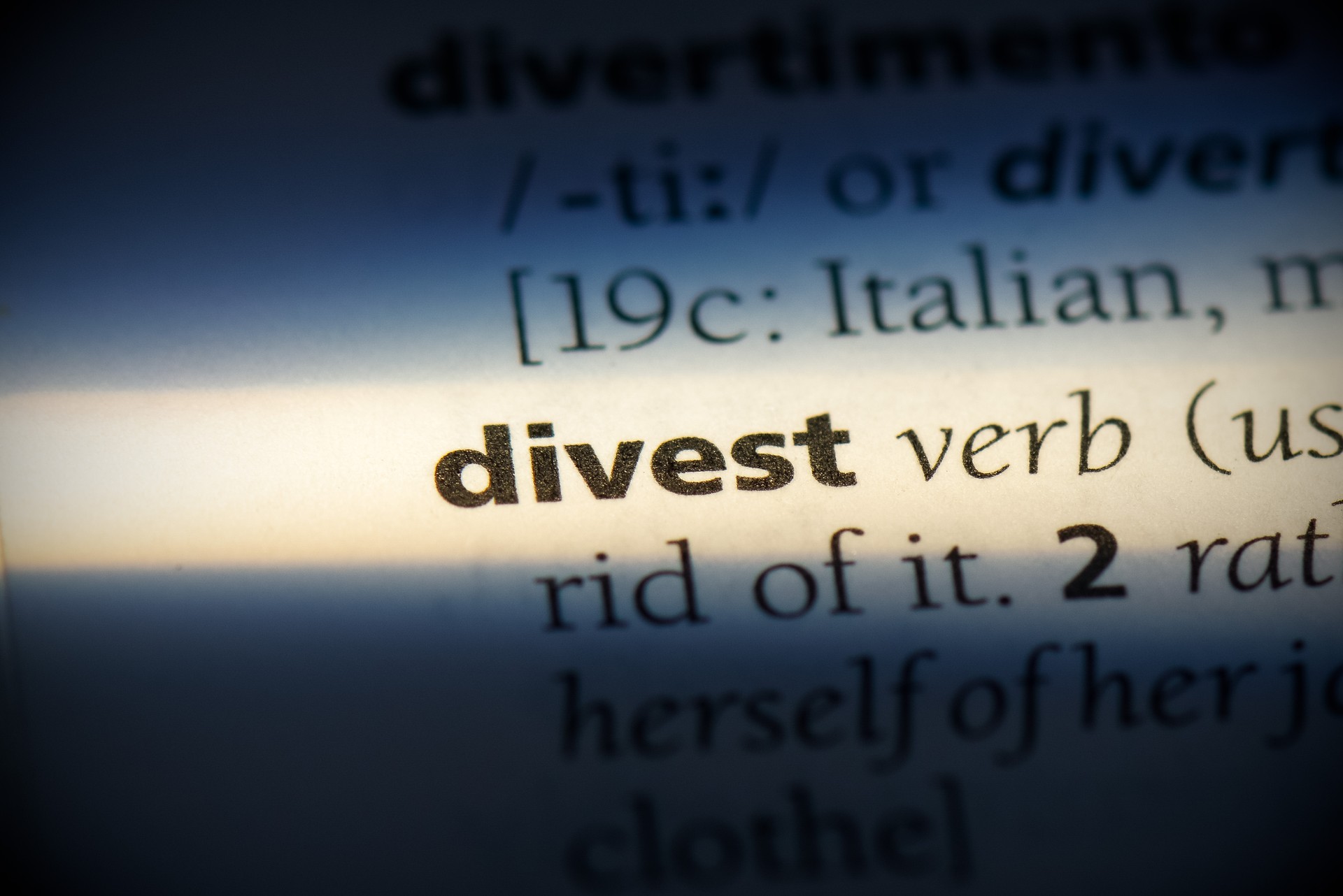 divest